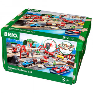 Brio World Straßen und Schienen Set – Deluxe